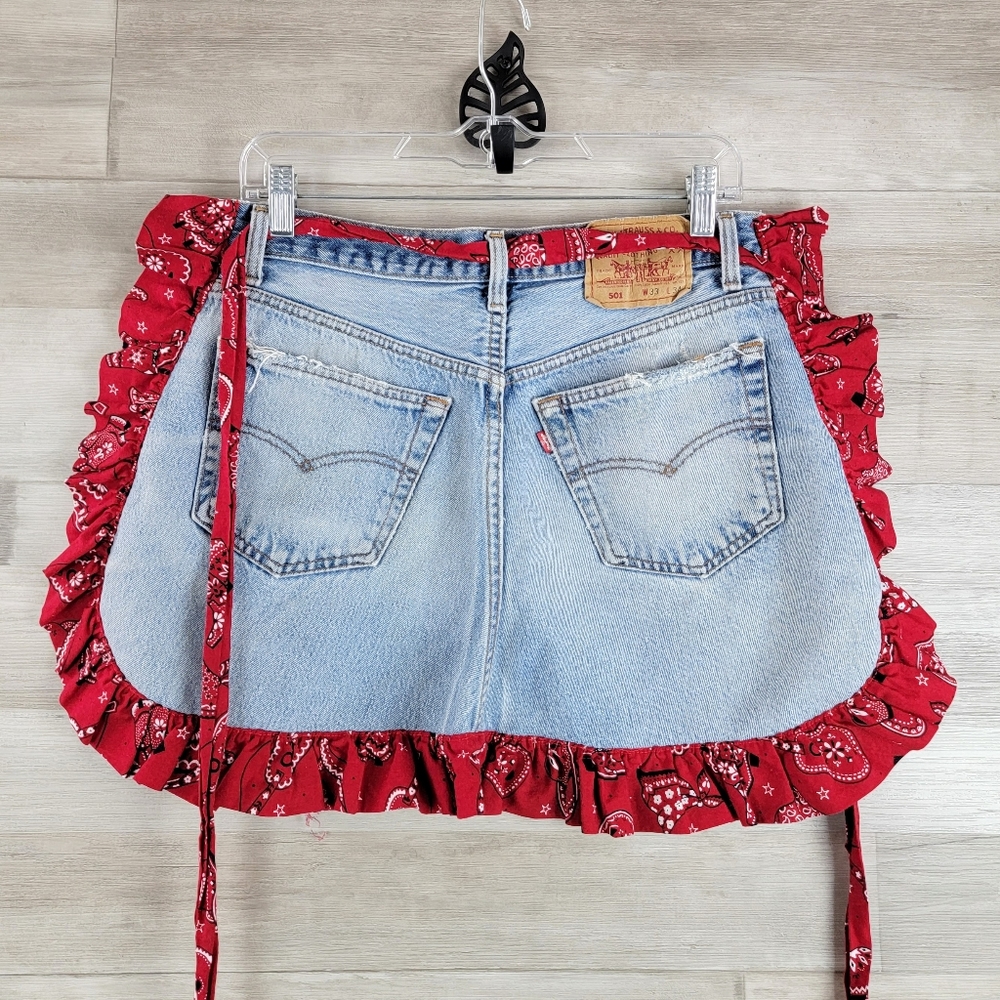 Vintage Levi's 501 Custom Handcrafted Apron with Pockets